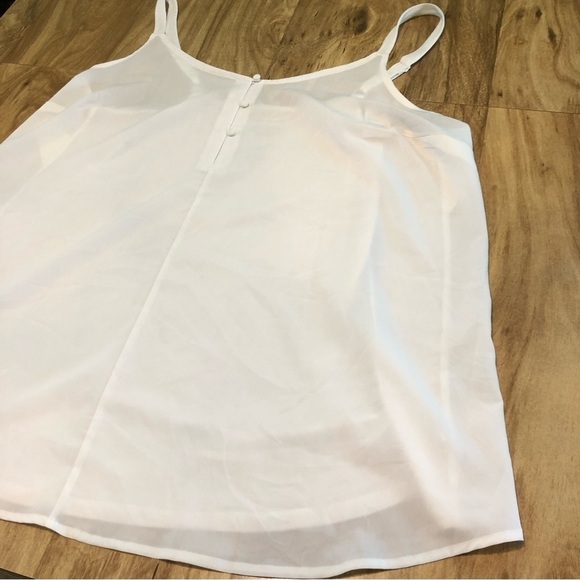 NWT Lane Bryant Sheer Stretch White Tank Top Shirt Womens Size 16 - Picture 3 of 7